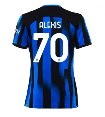 Inter Milan Alexis Sanchez #70 Replika Hjemmebanetrøje Dame 2023-24 Kortærmet